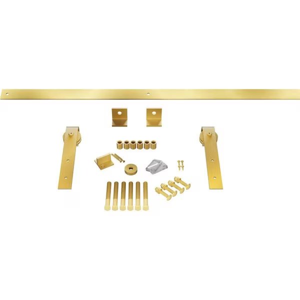 Premium J-Strap Barn Door Hardware Set w/ 5' 4